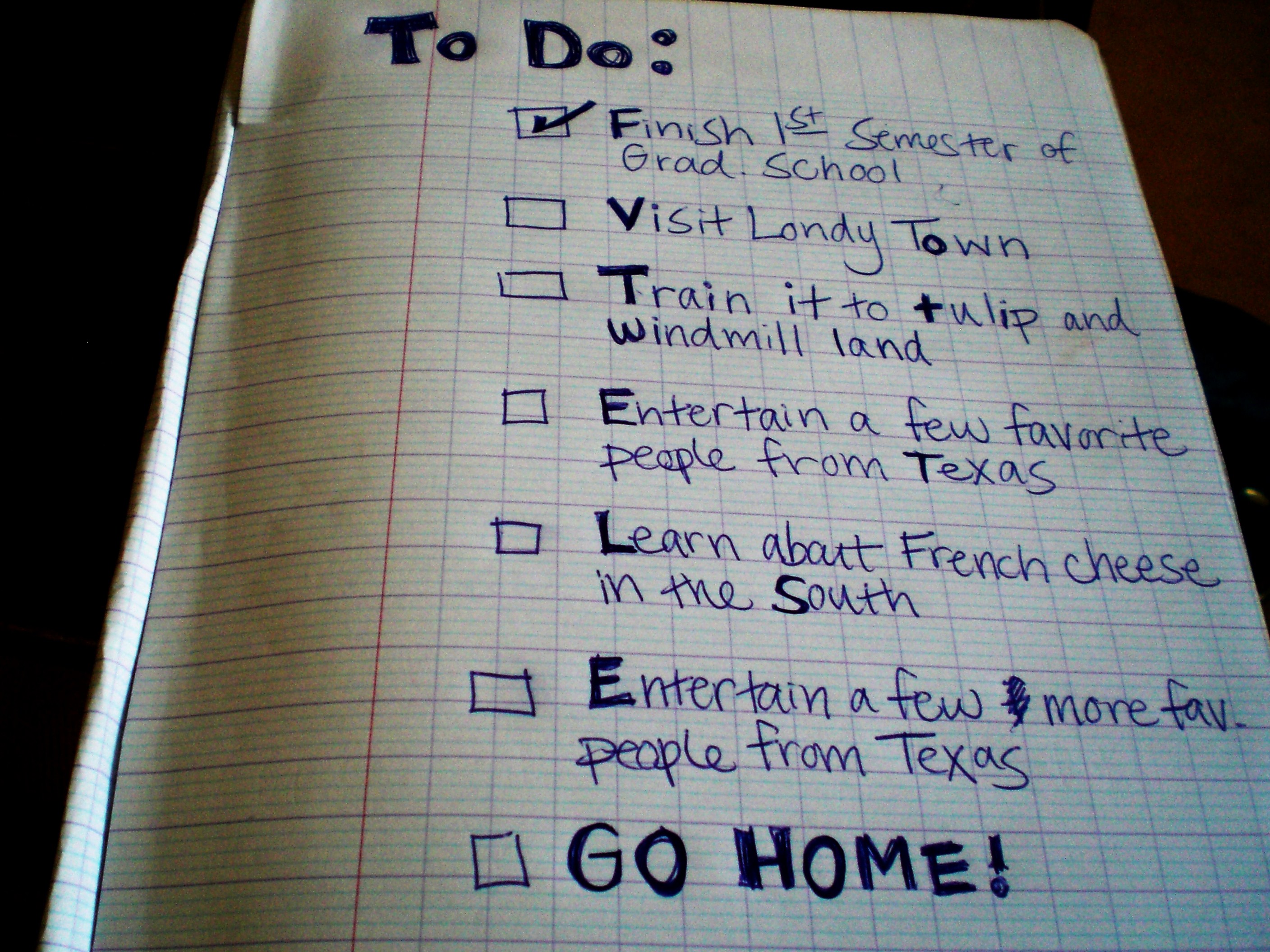 to-do list